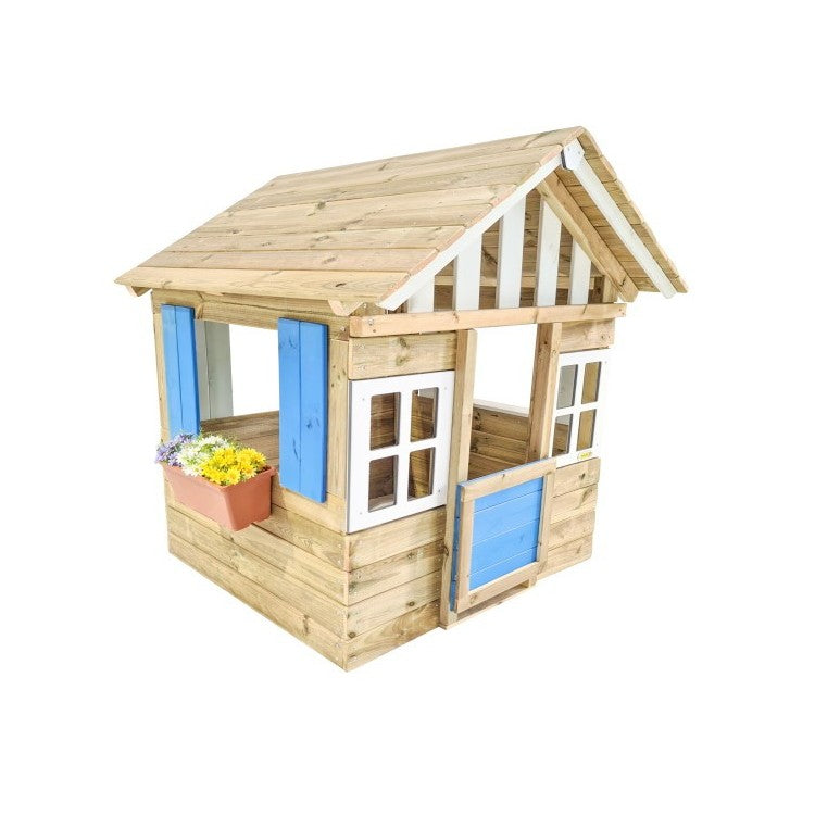 Casita De Madera Masgames Lollipop Azul Sin Suelo De Madera._0