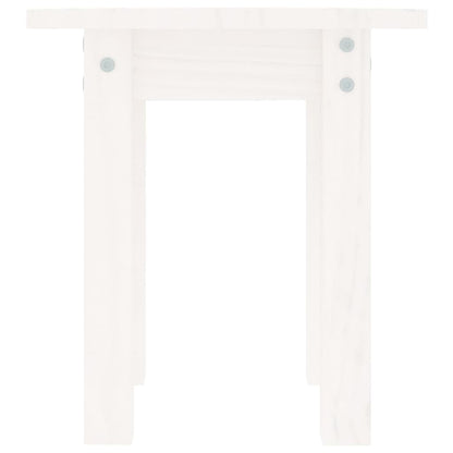 Mesa De Centro De Madera Maciza De Pino Blanco Ø35x35 Cm_3