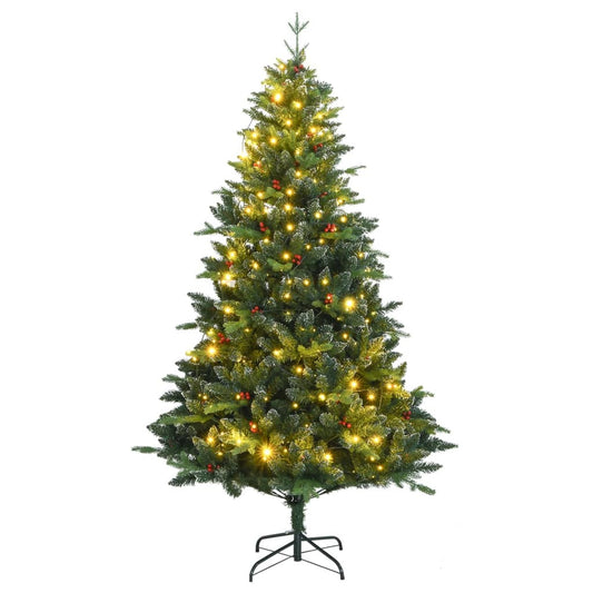 Vidaxl Árbol De Navidad Artificial Con Bisagras 150 Led 150 Cm_0