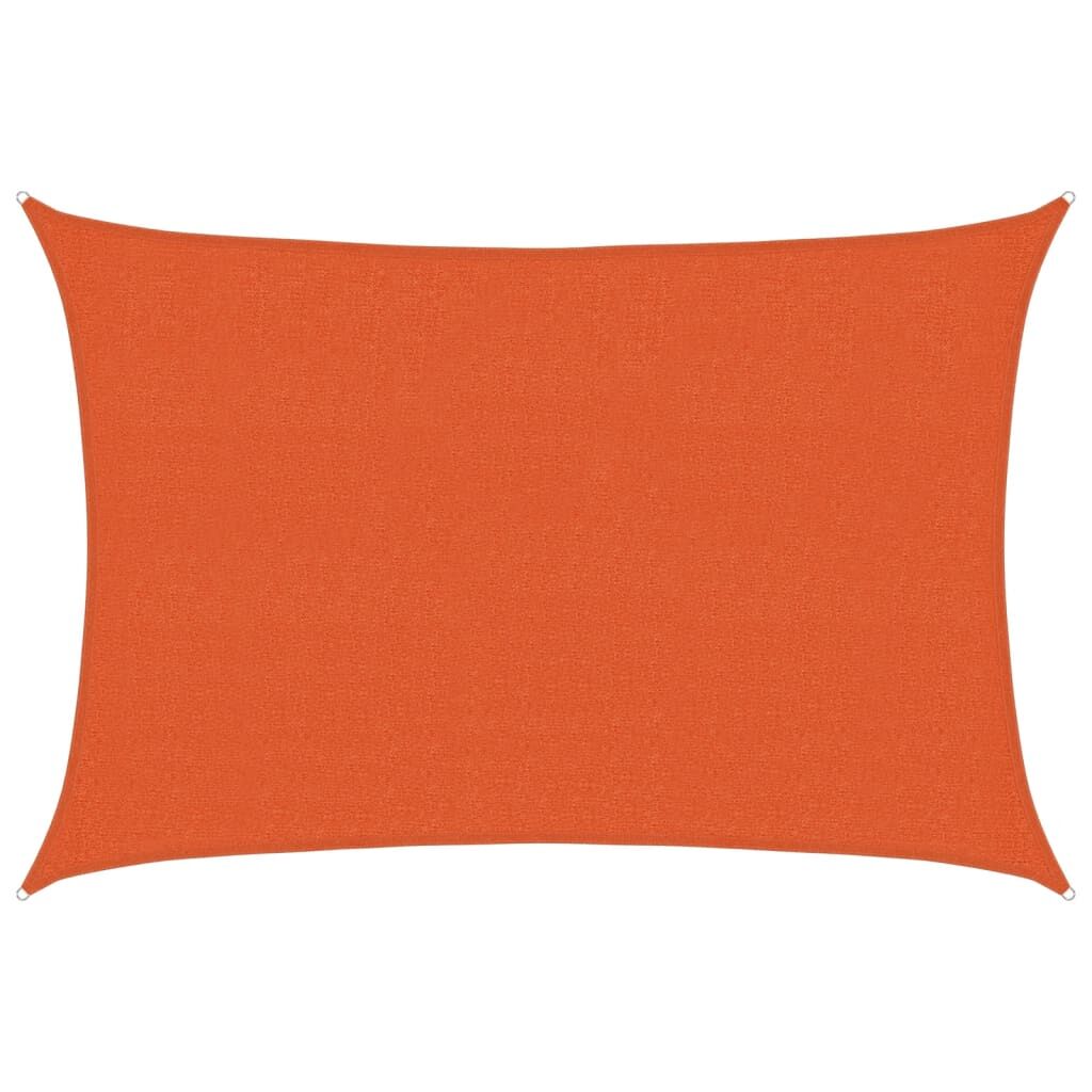 Vidaxl Toldo De Vela Hdpe Naranja 160 G/m² 2,5x4 M_0