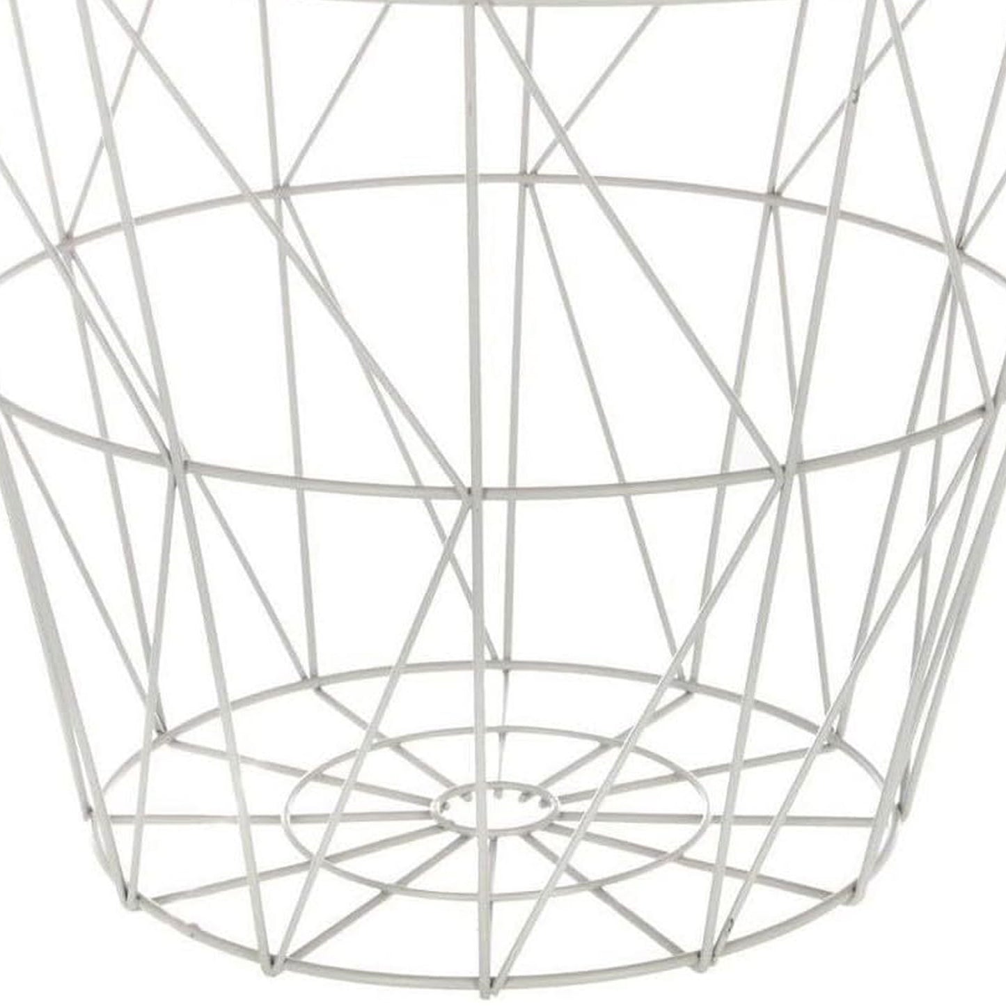 Well Home Mesa Auxiliar De Metal Blanco 'kumi' Ø38x30,5cm_3
