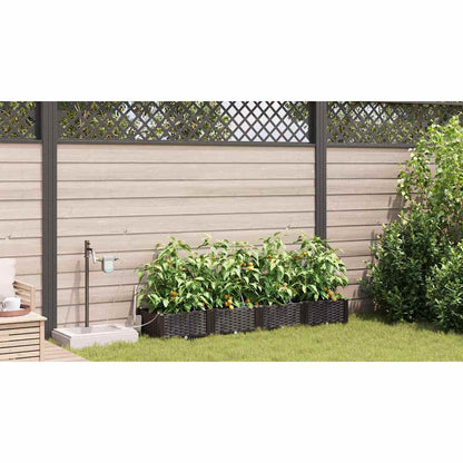Vidaxl Jardineras Marrón 160 X 40 X 22 Cm Acero_3