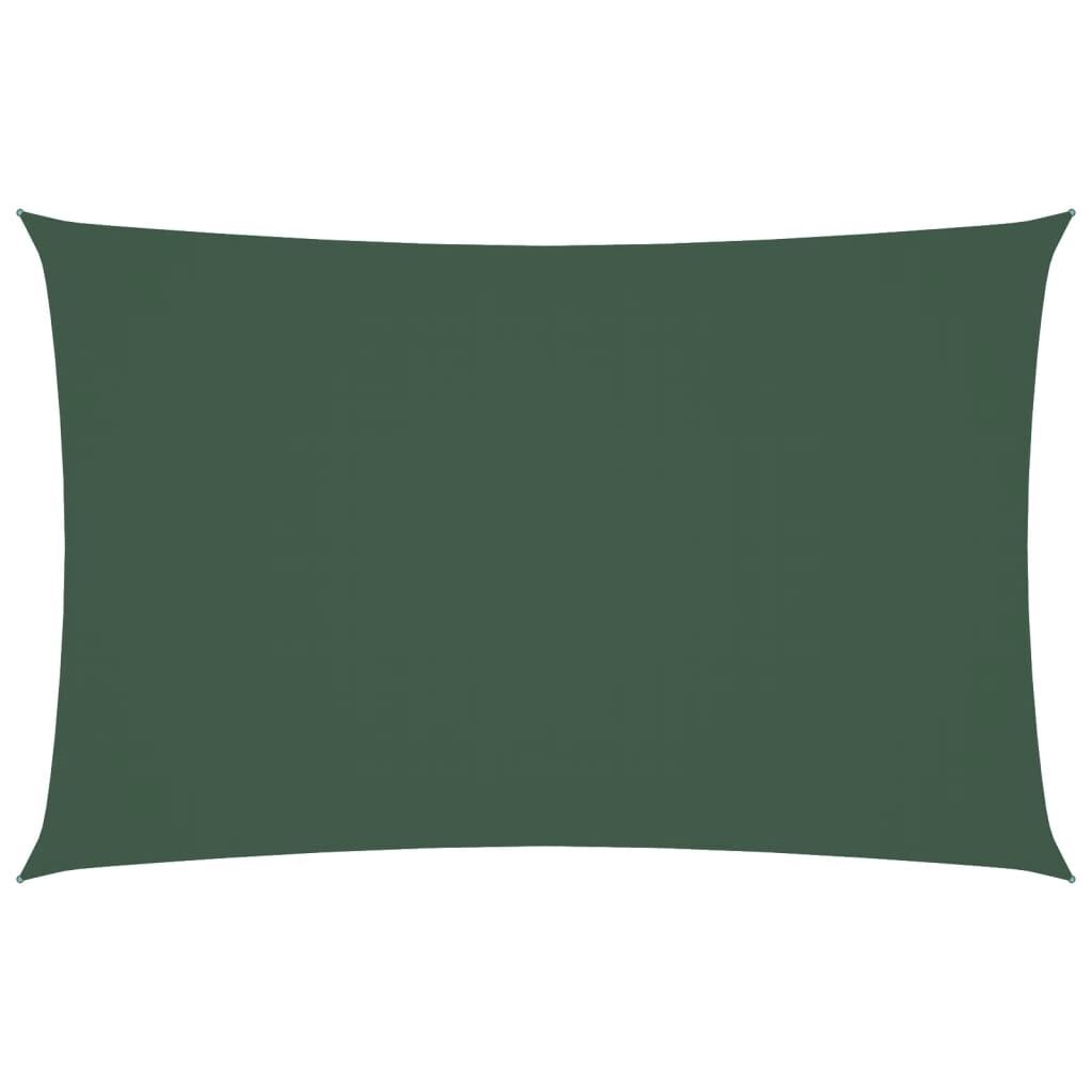 Vidaxl Toldo De Vela Rectangular Tela Oxford Verde Oscuro 2x5 M_0