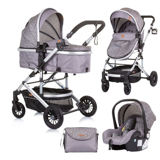 Carrito De Bebé Estelle Trío Convertible Glacier_0