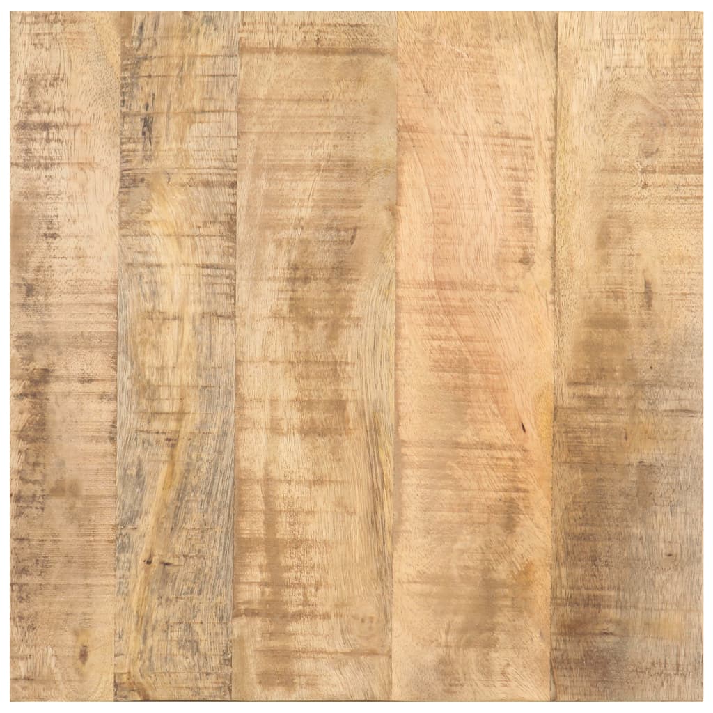 Mesa Auxiliar Con Ruedas Madera De Mango Rugosa 40x40x42 Cm_2