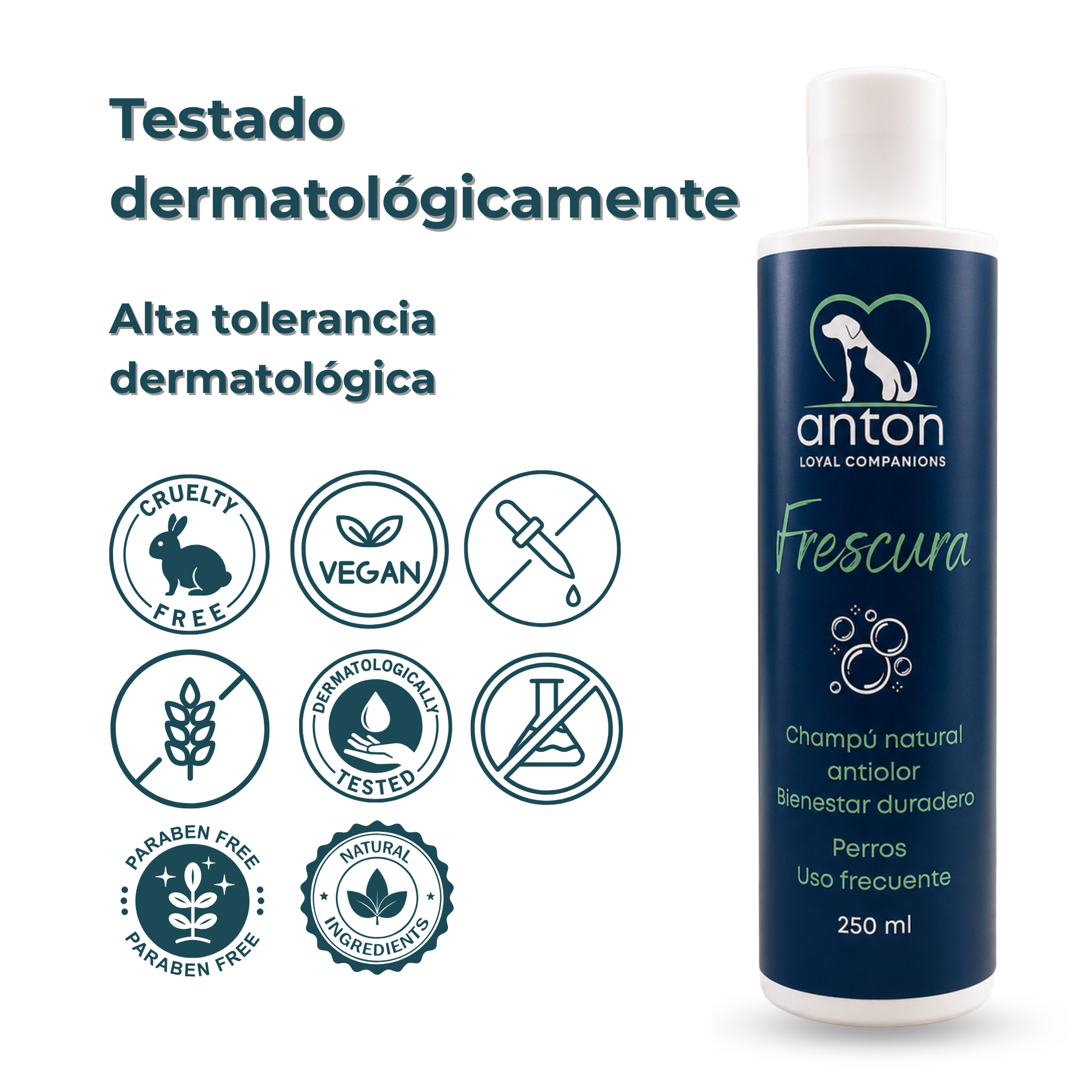 Champú natural para el control de olores en perros – Pack 3 x 250 ml_5