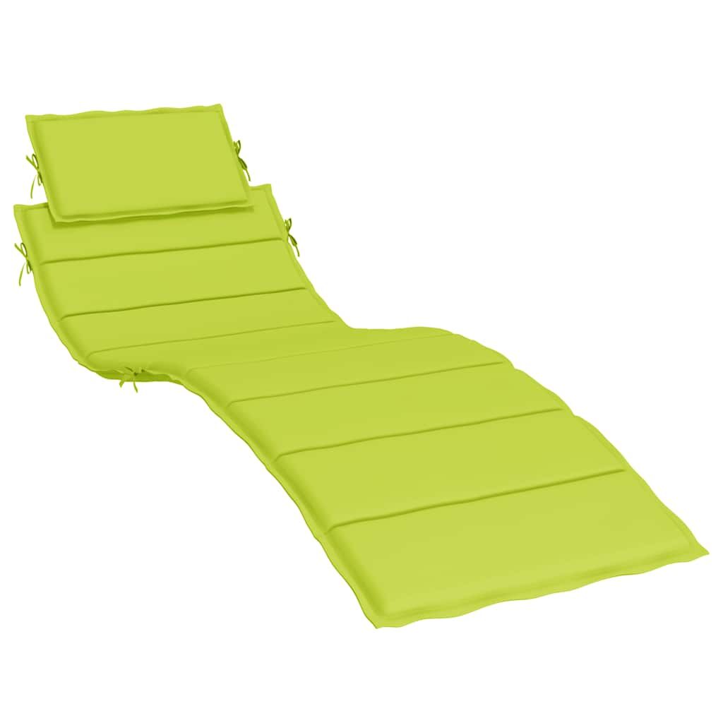 Vidaxl Cojín De Tumbona De Tela Oxford Verde Claro 186x58x4 Cm_0
