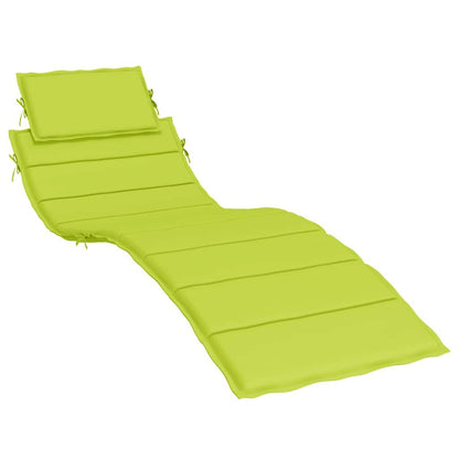 Vidaxl Cojín De Tumbona De Tela Oxford Verde Claro 186x58x4 Cm_0