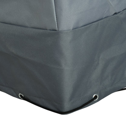 Outsunny Funda Protectora Para Muebles Jardín Tela Oxford 600d Impermeable Gris_3
