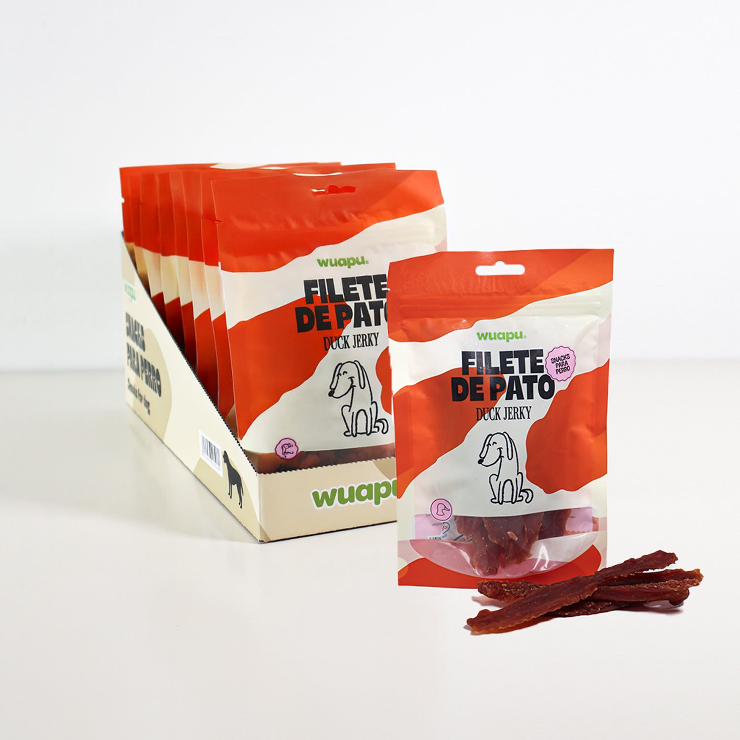 Snack Natural Para Perro Filete De Pato Desecadas Wuapu 12x100gr_2