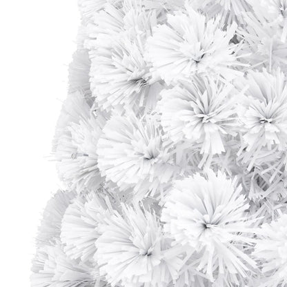 Vidaxl Árbol De Navidad Artificial Con Luces Fibra Óptica Blanco 120cm_5