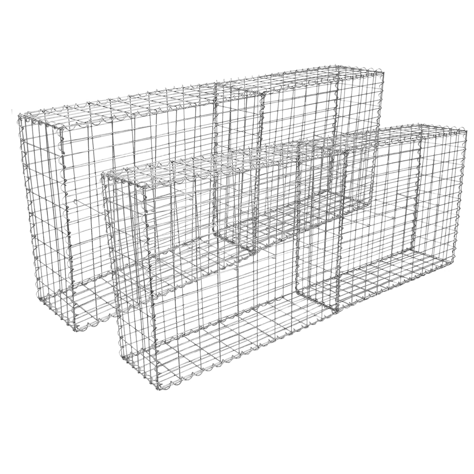 Cestas De Acero Inoxidable De Exterior 100 X 95 X 30cm Pack De 4_0