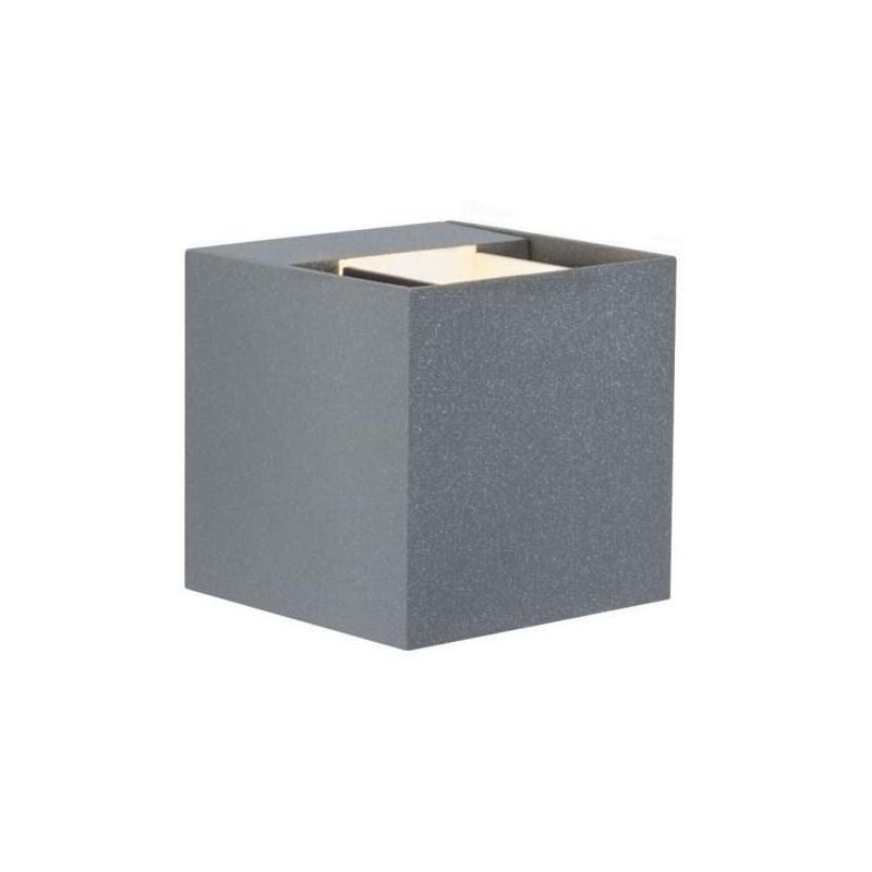 Luz De Fachada Led Cybo 2x3w 2700k Gris/aluminio_0