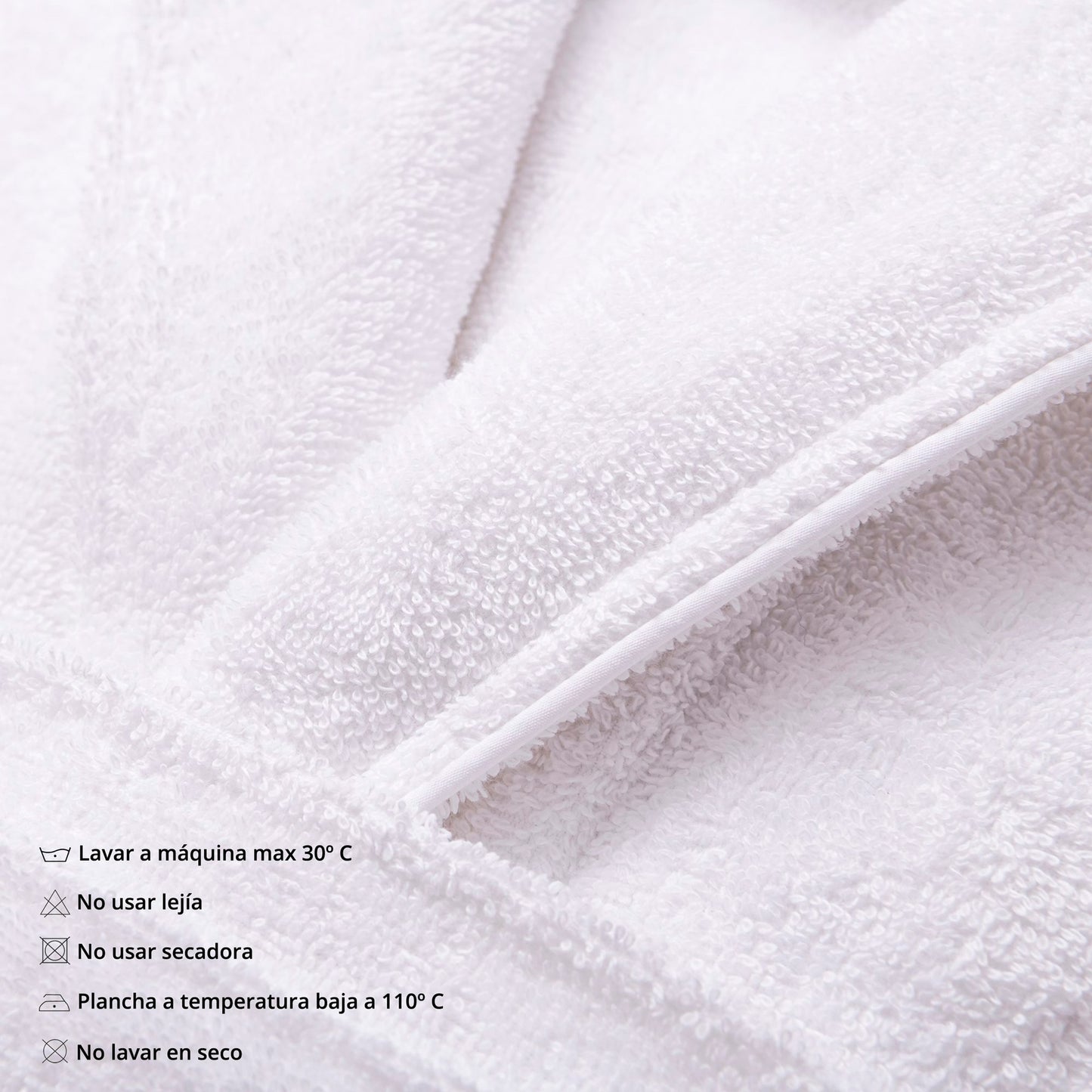 Albornoz L/xl 100% Algodón 360gsm Blanco Scalpers Home_4