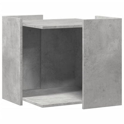 Vidaxl Mueble Arenero De Gatos Madera Gris Hormigón 53x53x51 Cm_0