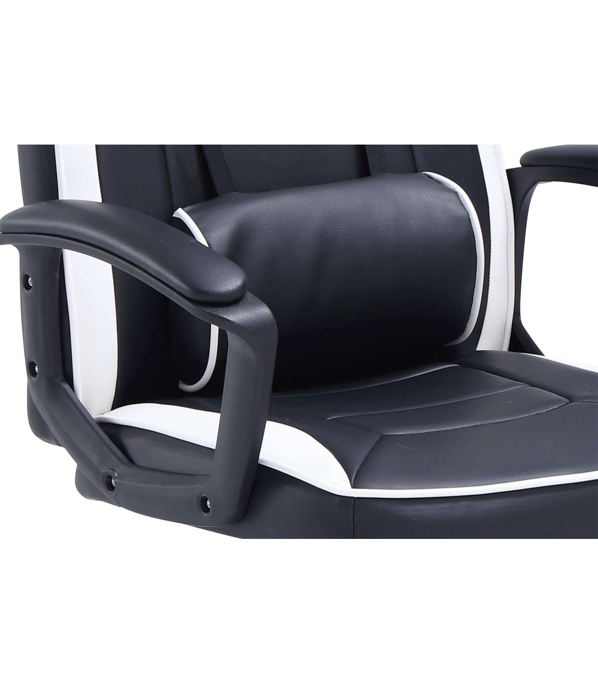 Sillón Giratorio Elevable Gamer Neo Avance Tapizado En Tejido Negro/blanco, 115-125cm(alt_3