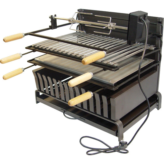 Cajón Barbacoa abierto kit pollo Imex el Zorro 60x40x50