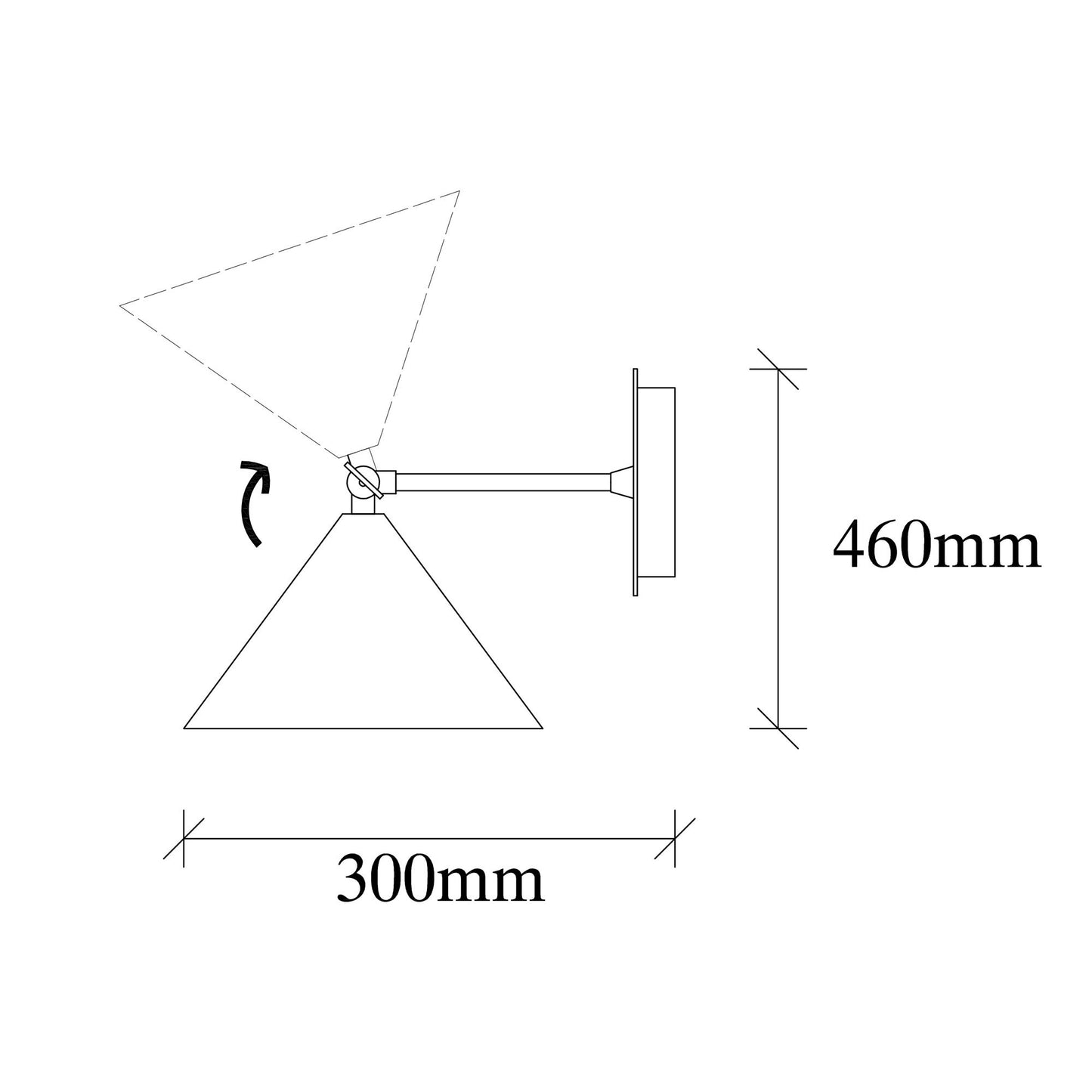 Aplique De Pared, Metal , Negro, 19x26x20, Casquillo E 27 Max 40 W_1