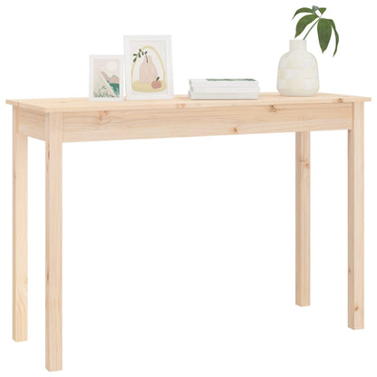 Mesa Consola Madera Maciza De Pino 110x40x75 Cm_2