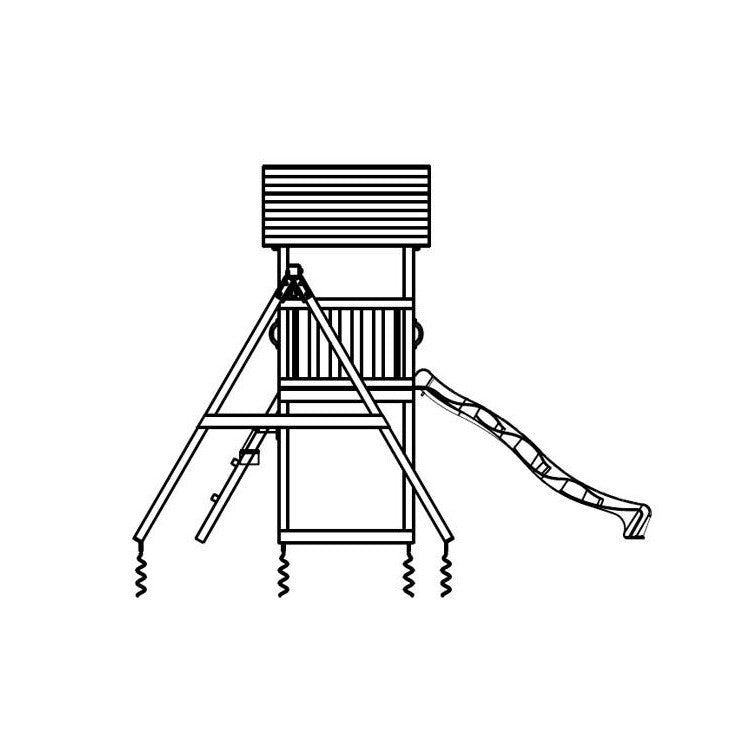 Parque Infantil Masgames Kiosk L Con Columpio Individual.