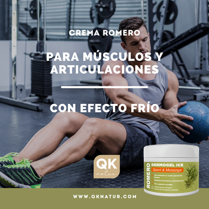 QKnatur - Gel Crema Romero - Alivia Y Calma Las Molestias Musculares Y De Articulaciones - 300ml - Con Aceite De Romero_1