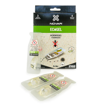 Novar Ecogel Trampa contra hormigas 3 x 5 g