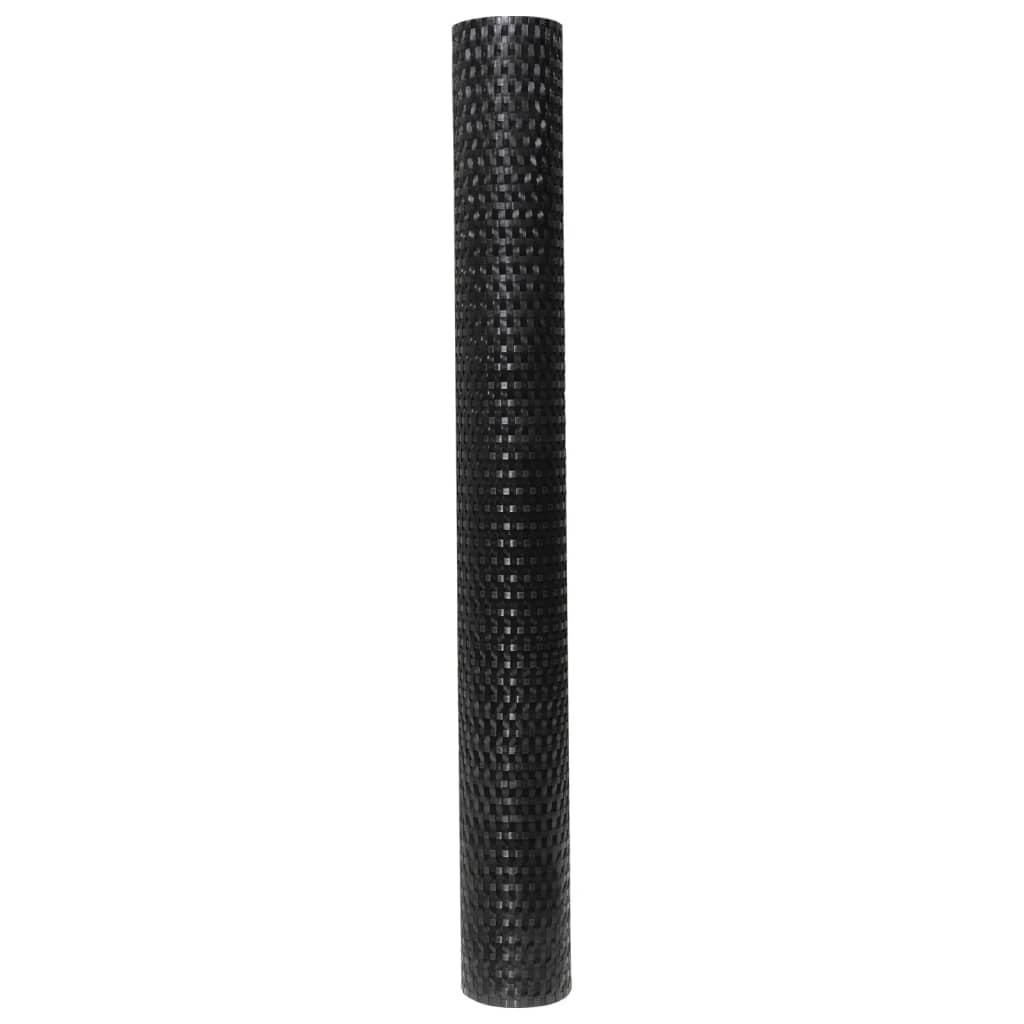 Toldo Para Balcón Ratán Sintético Negro 400x90 Cm / Vetonek_0
