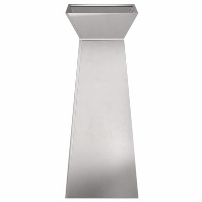 Maceta Pilar 2 Uds. Plateado 40 X 40 X 100 Cm Acero Inoxidable_5