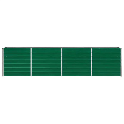 Jardinera Elevada De Acero Galvanizado Verde 320x40x77 Cm_4