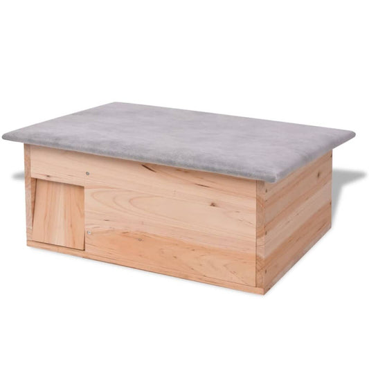 Vidaxl Casa Para Erizos De Madera 45x33x22 Cm_0