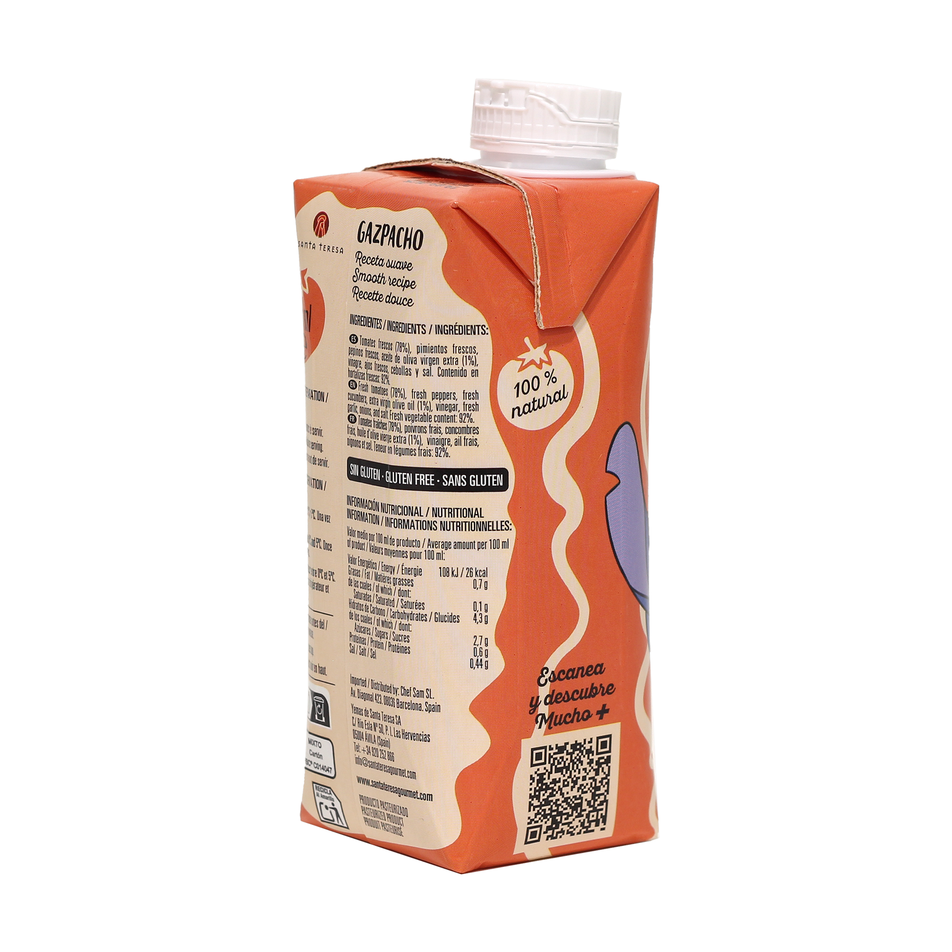 Santa Teresa - Gazpacho Disney- Sabor Suave Y Fresco, Ideal Para Niños. 330ml_3