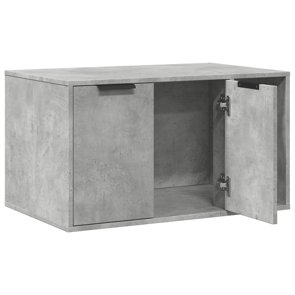 Vidaxl Mueble Arenero Para Gatos Madera Gris Hormigón 80x50x45 Cm_3