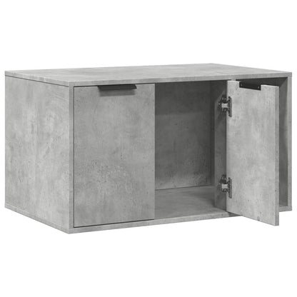 Vidaxl Mueble Arenero Para Gatos Madera Gris Hormigón 80x50x45 Cm_3