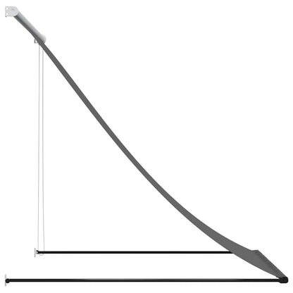 Toldo Retráctil De Tela Y Acero Gris Antracita 150x150 Cm_3