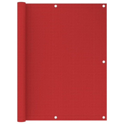 Vidaxl Toldo Para Balcón Hdpe Rojo 120x500 Cm_0