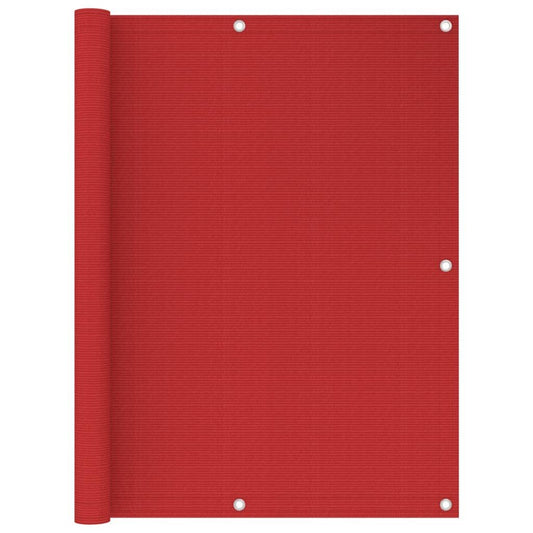 Vidaxl Toldo Para Balcón Hdpe Rojo 120x500 Cm_0