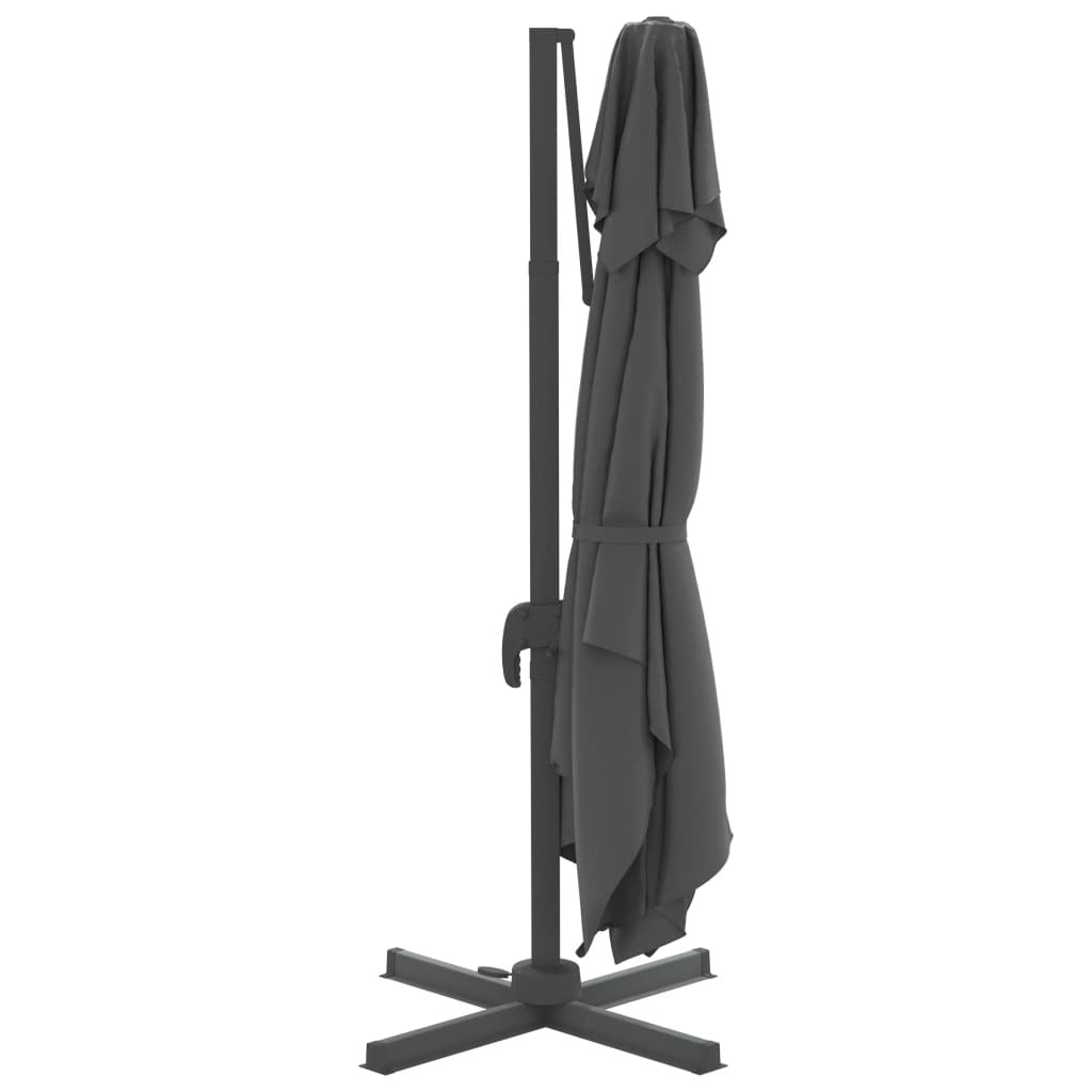 Vidaxl Sombrilla Colgante De Doble Techo Gris Antracita 300x300 Cm_4