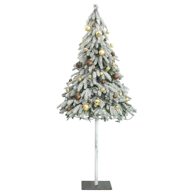 Vidaxl Árbol De Navidad Artificial Con 300 Led Bolas Y Nieve 180 Cm_3