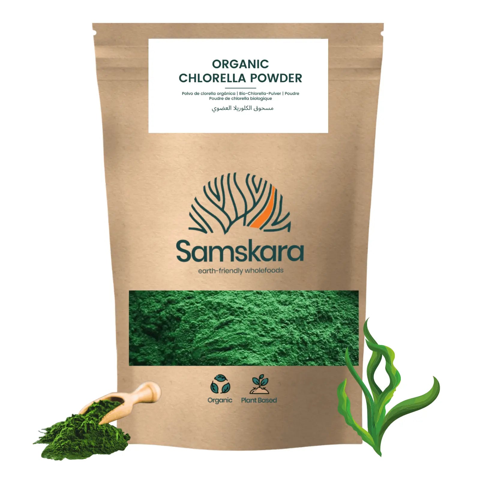 Chlorella En Polvo Bio - 1kg | Superalimento Ecológico Vegano Para Batidos, Smoothies Y Zumos, Sin Azúcares Añadidos_0