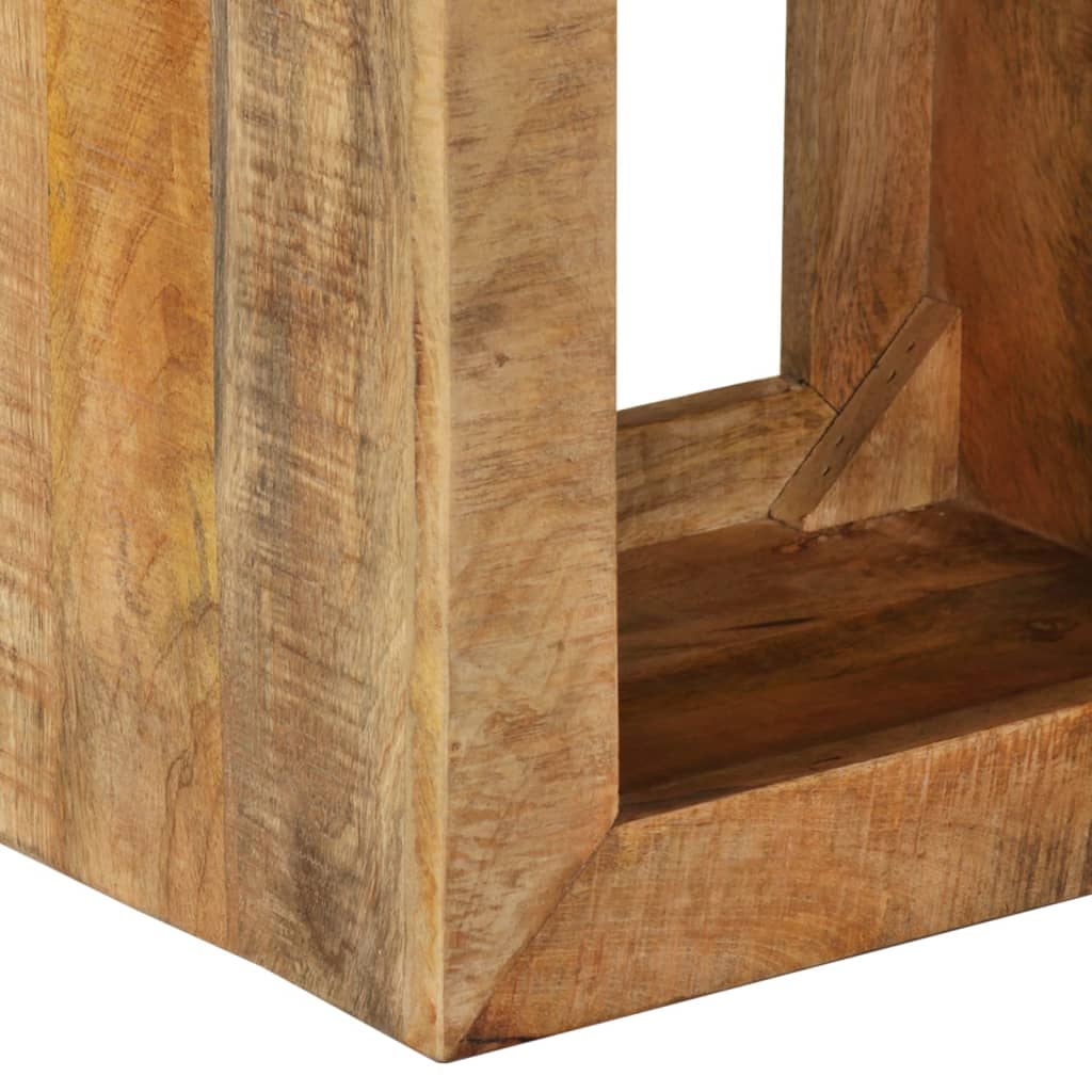 Taburete Madera Maciza De Mango 40x30x40 Cm_4