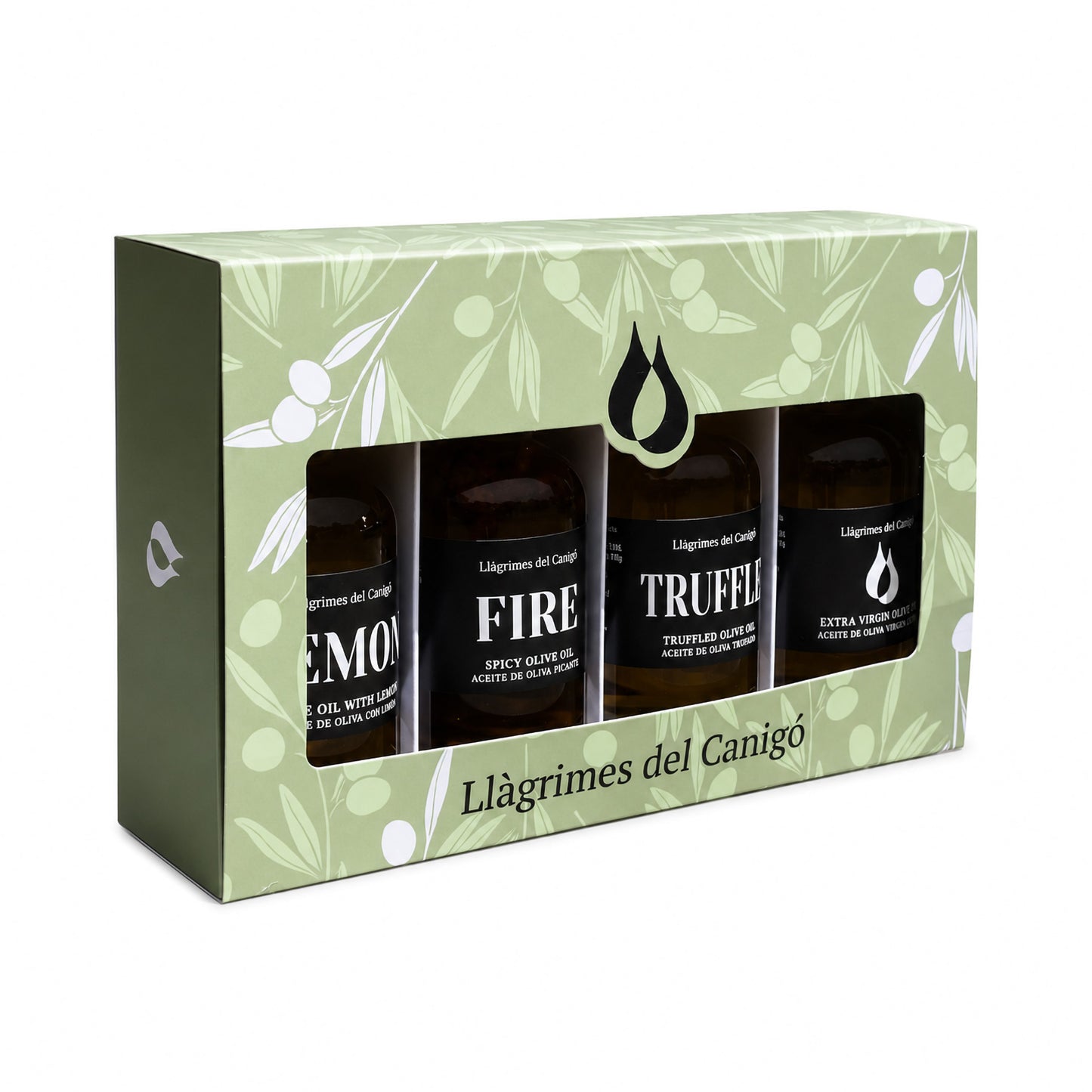 Título: Pack De Aceites De Oliva Infusionados 4 × 100 Ml – Picante, Trufa, Limón Y Albahaca_1