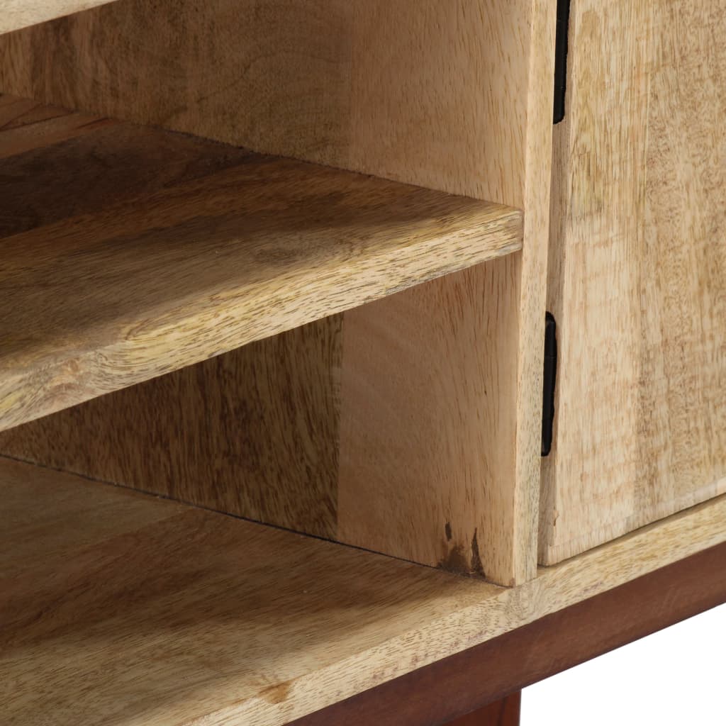Mesa Consola De Madera Maciza De Mango Rugosa 115x30x76 Cm_4