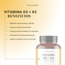 Vitamina d3 + k2 mk7 nullure – sistema inmune, corazón y huesos, fácil absorción (180 cápsulas)