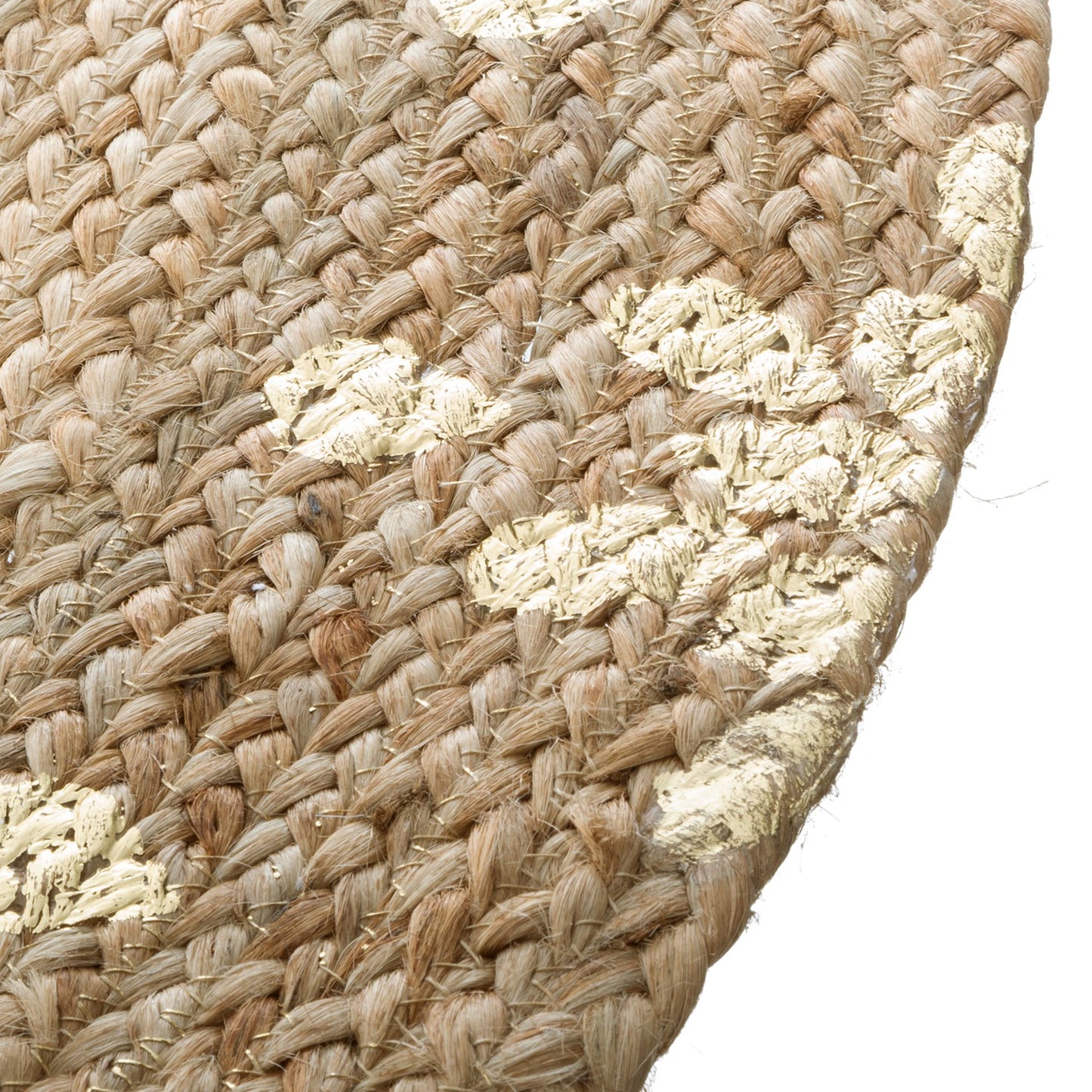 Wellhome Alfombra Oro Brillante Yute