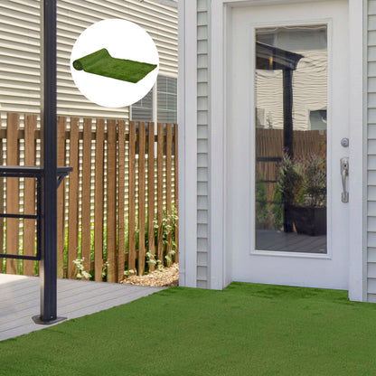 Outsunny Césped Artificial 30 Mm Rollos De 1x4 M Realista Para Terraza Jardín_1