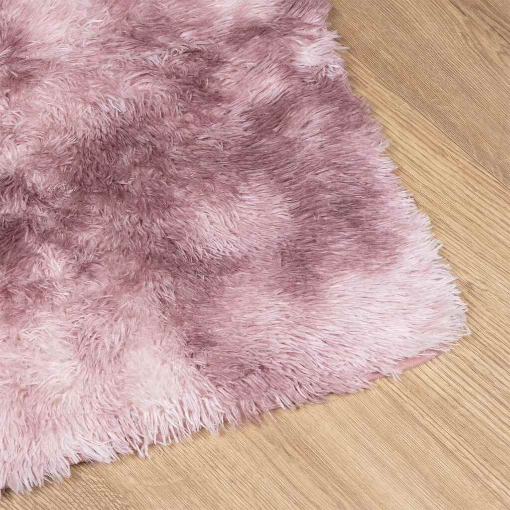 Vidaxl Alfombra De Pelo Largo Navarra Rosa Polvoriento 130x200 Cm_3