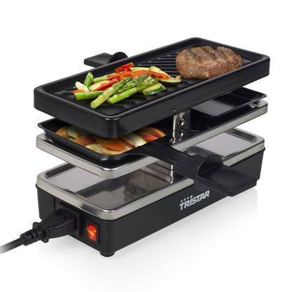 Tristar Plancha Raclette 2 Personas Ra-2741 Negro 400 W 23,8x10,4 Cm_1