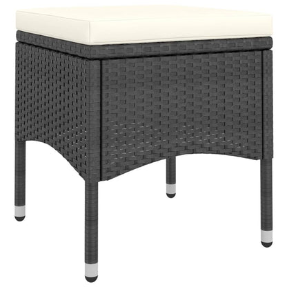 Vidaxl Set Comedor Jardín 5 Pzas Ratán Sintético Y Madera Acacia Negro_4