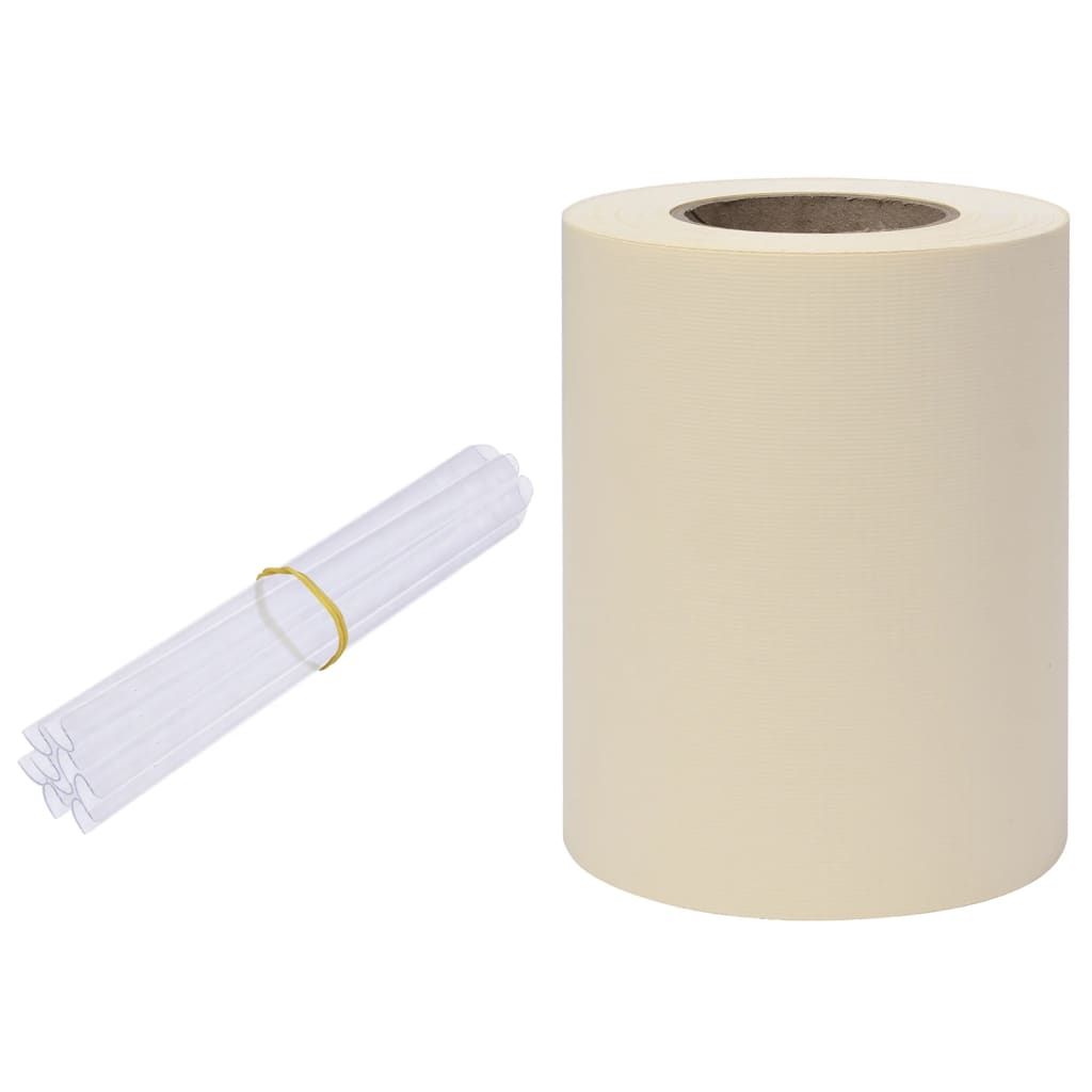 Panel De Valla De Pvc Crema 70x0,19 M / Vetonek_0