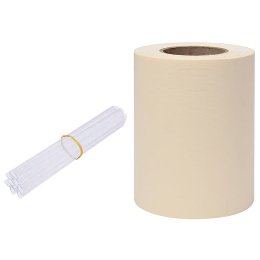 Panel De Valla De Pvc Crema 70x0,19 M / Vetonek_0